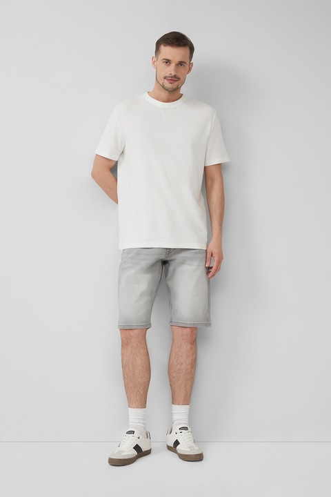 s.Oliver, Blugi scurti cu talie medie, Gri deschis, 36