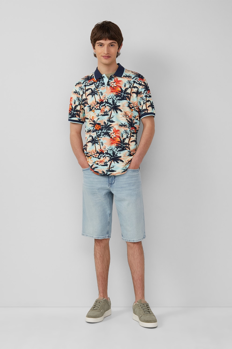 s.Oliver, Bermude de denim cu 5 buzunare, Albastru deschis, 34