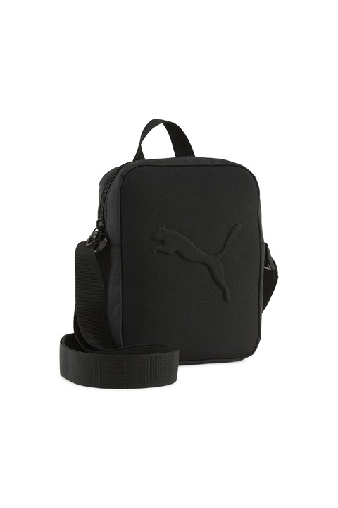 Puma, Geanta crossbody unisex cu logo Buzz, Negru