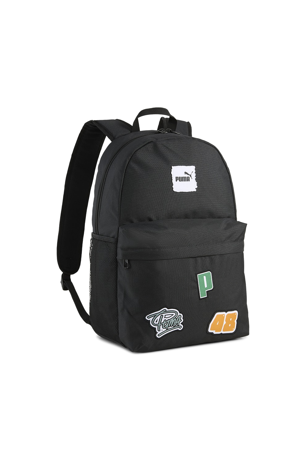 Puma, Rucsac cu logo Phase - 20 L, Alb, Verde, Negru