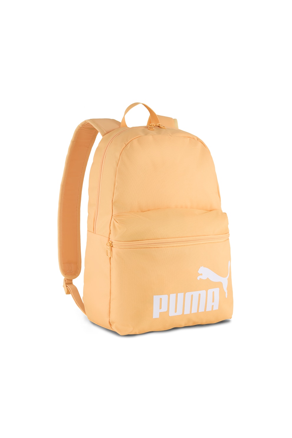 Puma, Rucsac cu imprimeu logo Phase - 22 L, Alb, Portocaliu pal