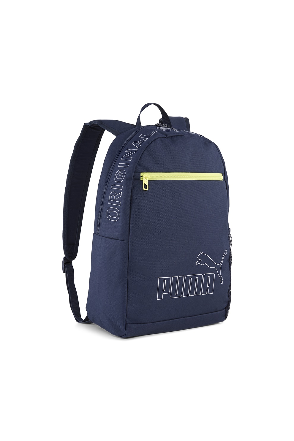 Puma, Rucsac cu imprimeu logo Phase II, Albastru ultramarin, Verde lime