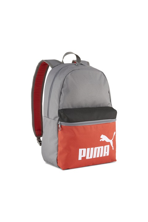 Puma, Rucsac cu logo - 22 L, Gri deschis, Coral