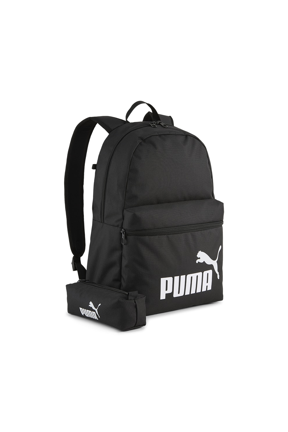 Puma, Rucsac cu logo, Alb, Negru