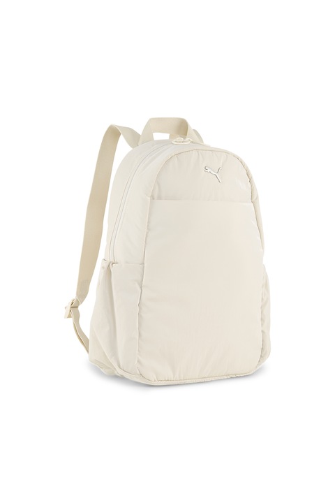 Puma, Rucsac cu detaliu logo si buzunare multiple, Alb fildes