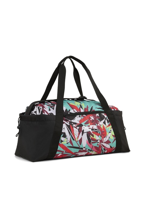 Puma, Mintás sporttáska, Piros, Fekete, Perzsazöld