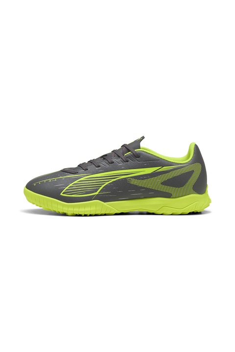 Puma, Pantofi low-cut pentru fotbal Ultra, Verde deschis/Gri inchis