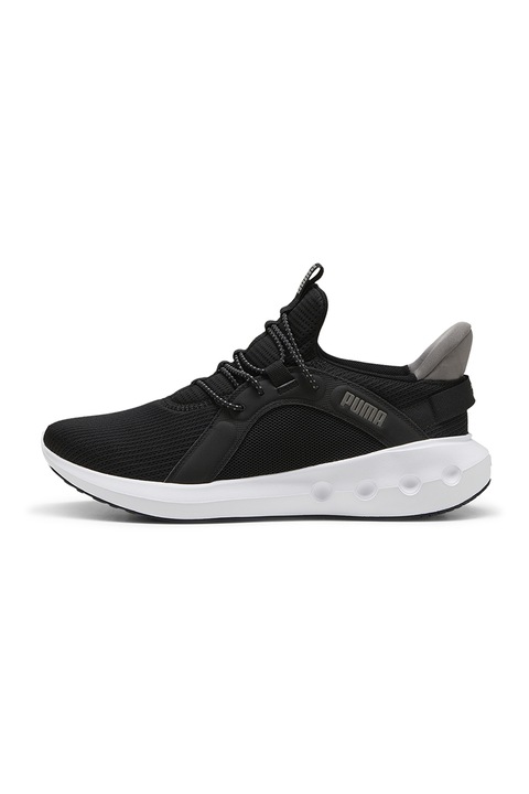 Puma, Pantofi slip-on unisex pentru alergare, Negru/Alb optic