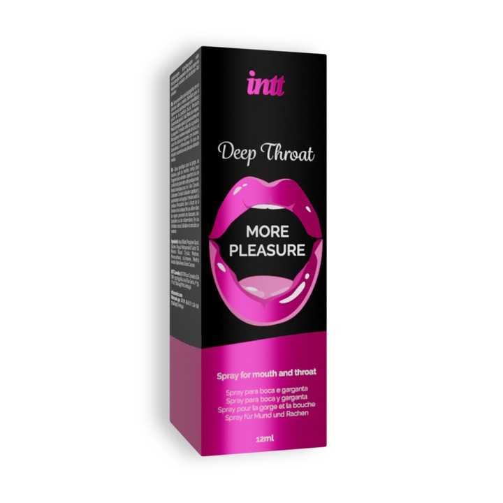 Орален секс лубрикант спрей Intt Deep Throat 12 ml, Намаляване на чувствителността и максимално удоволствие