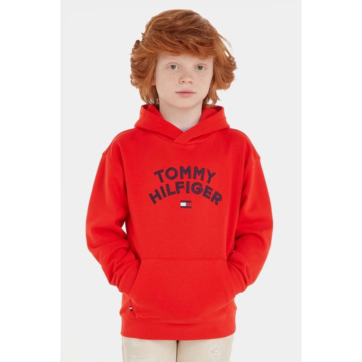 Hanorac baieti Tommy Hilfiger KB0KB08490, Rosu