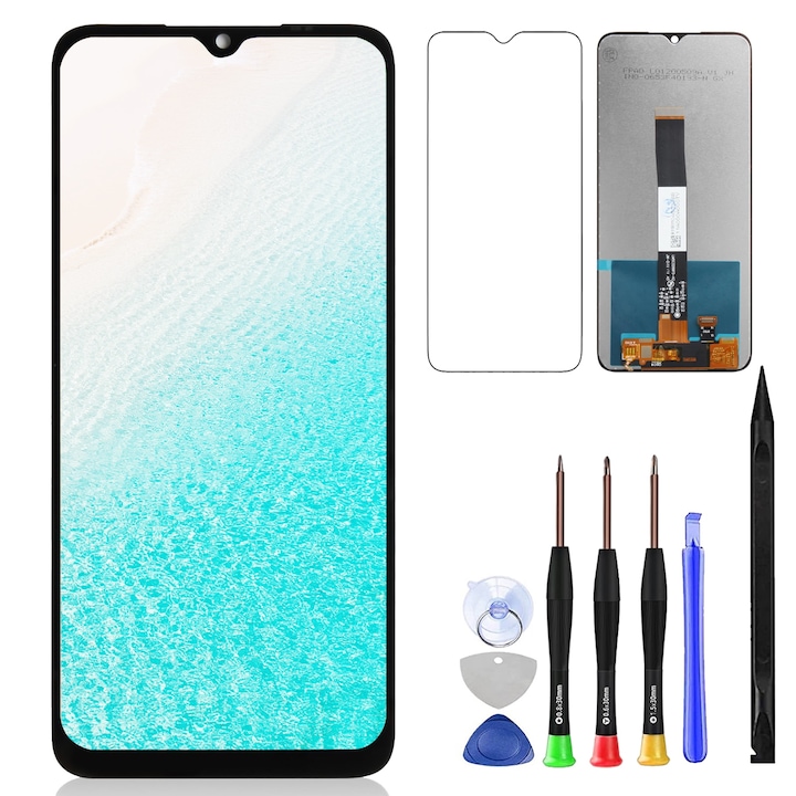 Ecran LCD de inlocuire pentru Xiaomi Redmi 9A/9AT/9C/9C NFC, 6.53 inch, cu unelte de reparare