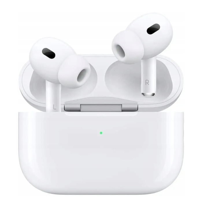 Casti Wireless, Artfone, carcasa de incarcare MagSafe, In Ear, set pentru Apple AirPods Pro 2, alb
