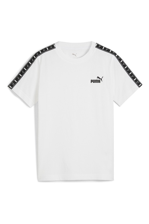 Puma,Tricou cu logo, Alb/Negru