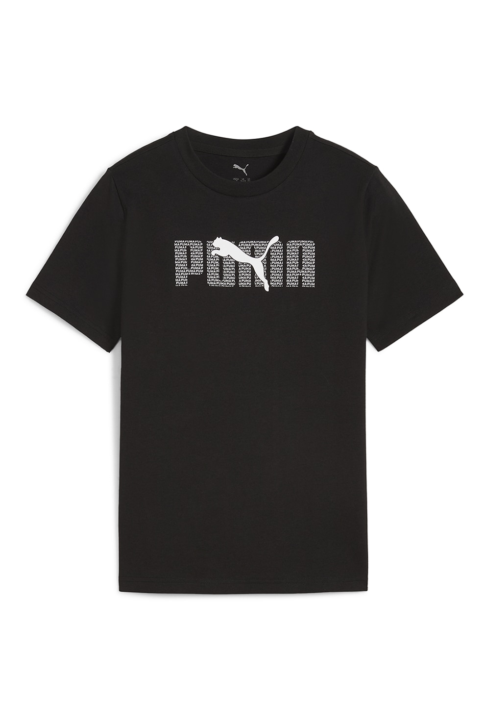 Puma, Tricou de bumbac cu logo, Negru, 128 CM