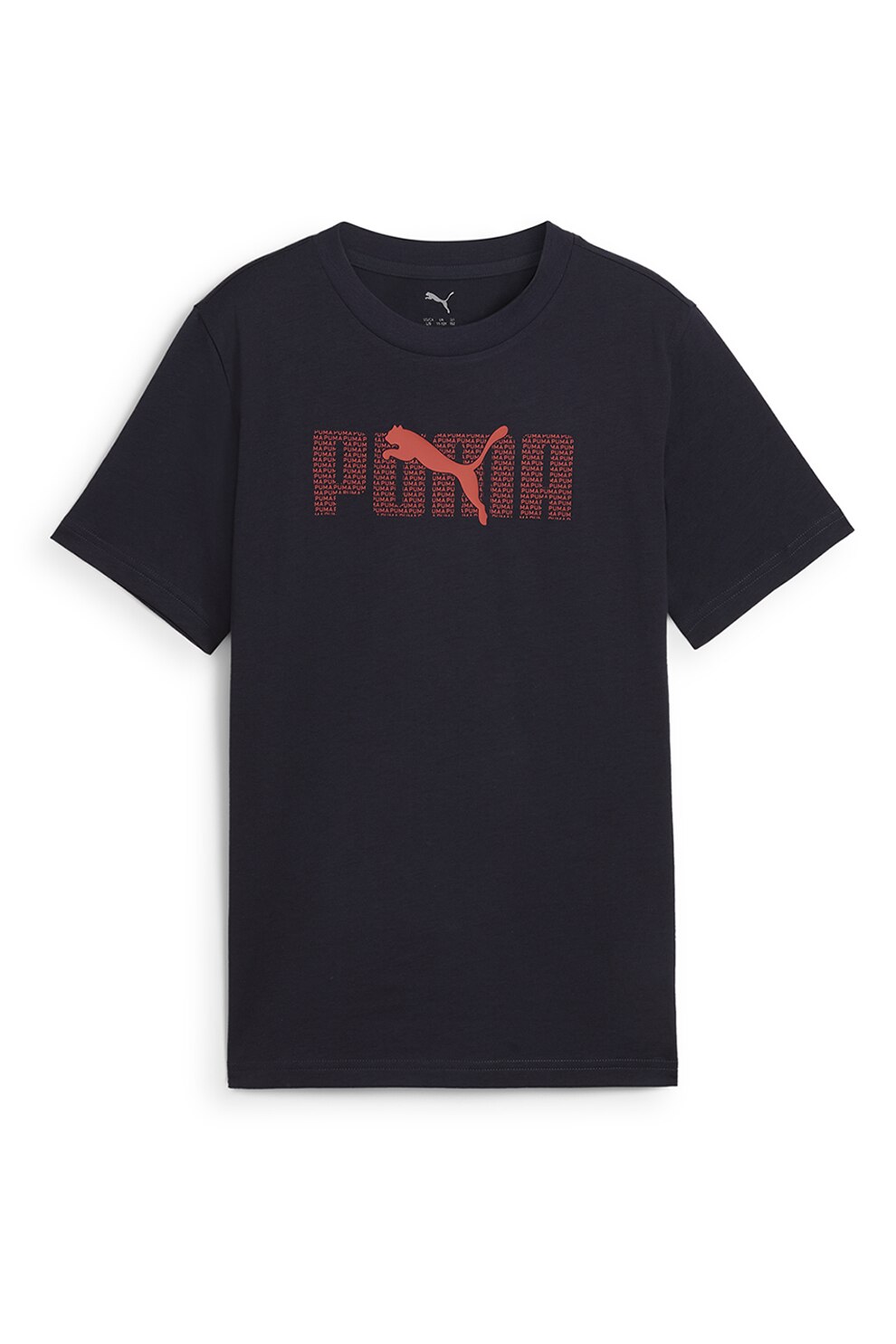 Puma, Tricou de bumbac cu logo, Albastru ultramarin, Caramiziu, 128 CM