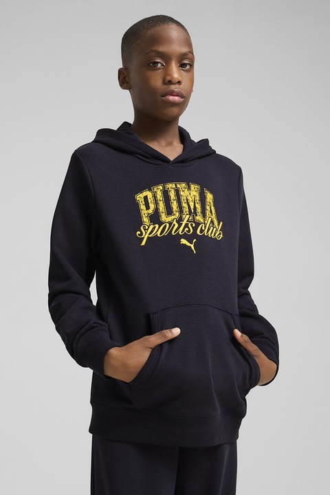 Puma, Худи с лого и джоб кенгуру, Ултрамарин синьо