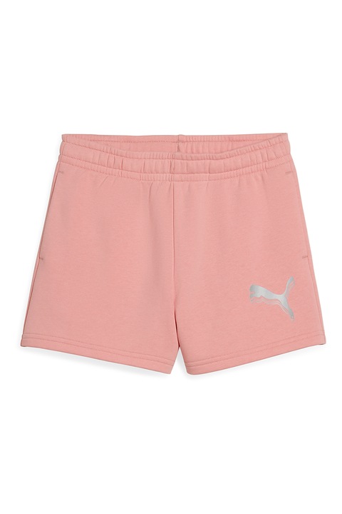 Puma, Pantaloni scurti cu logo, Roz