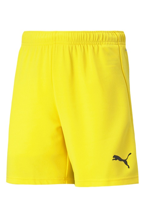 Puma, Pantaloni scurti cu banda elastica in talie pentru fotbal, Galben