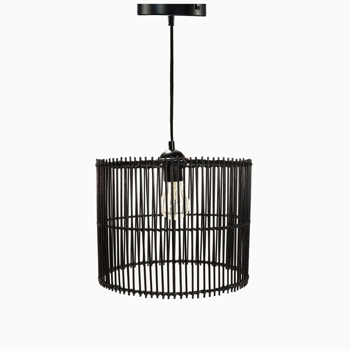 Pendul Billal, 1 x E27, D 28 cm, bambus