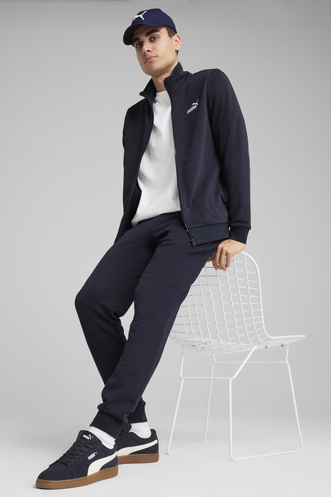 Puma, Trening din amestec de bumbac cu fermoar ESS, Albastru ultramarin
