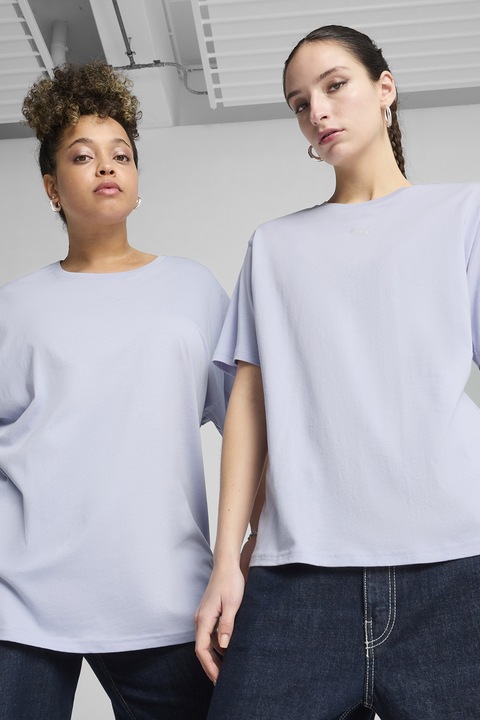 Puma, Normál fazonú pamutpóló, Jégkék