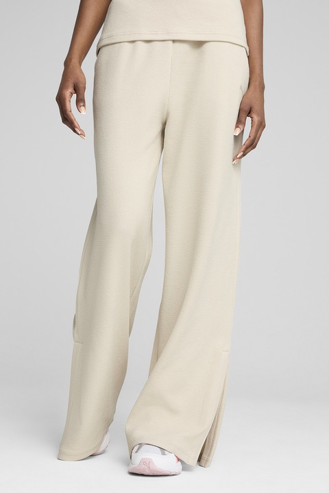 Puma, Bővülő szárú nadrág húzózsinóros derékrésszel, Krémszín