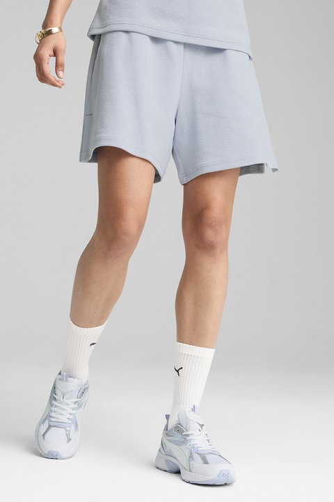 Puma, Finomkötött rövidnadrág oldalzsebekkel, Jégkék