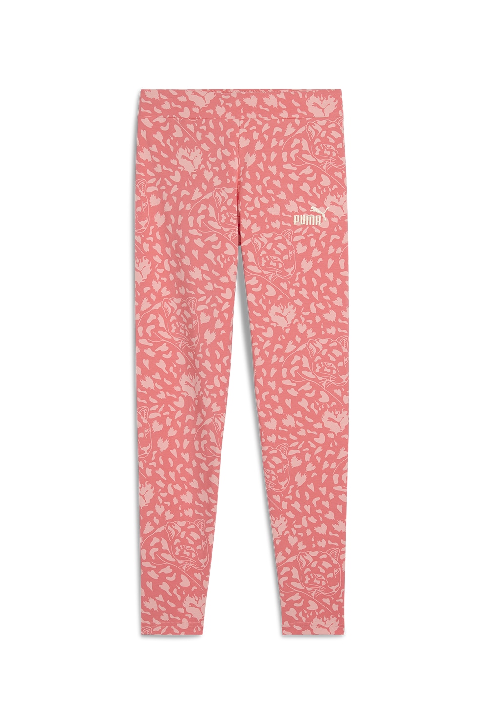 Puma, Colanti cu imprimeu grafic si logo, Roz, 176 CM