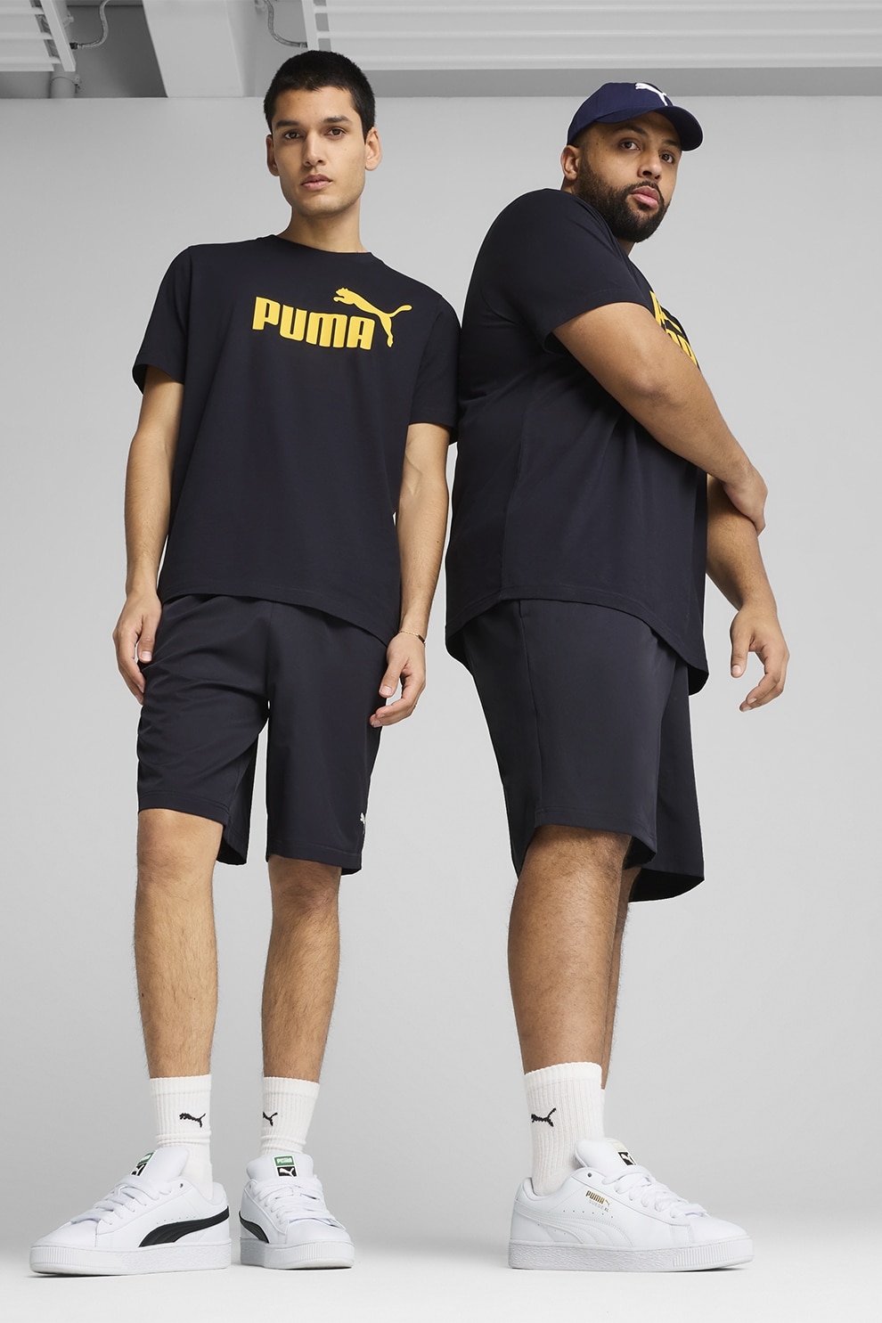 Puma, Pantaloni scurti cu talie elastica si buzunare laterale, Albastru ultramarin, 2XL