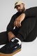 Puma, Pantaloni de trening din amestec de bumbac cu buzunare laterale, Negru, M