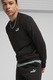 Puma, Pantaloni de trening din amestec de bumbac cu buzunare laterale, Negru, M