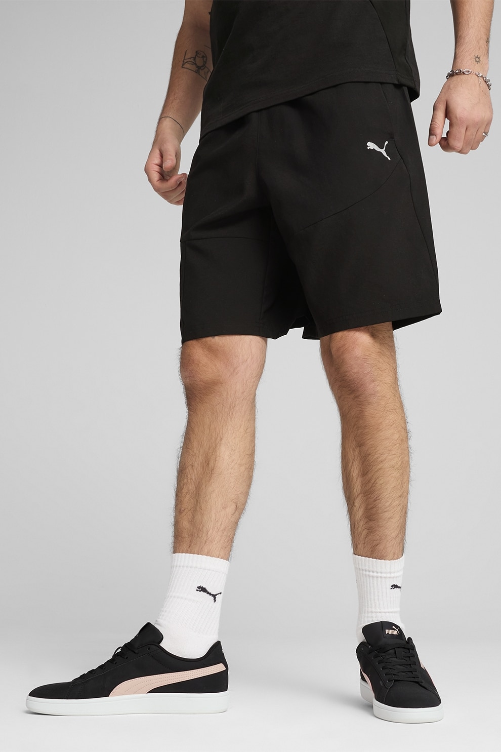 Puma, Pantaloni scurti cu buzunare laterale, Negru, L