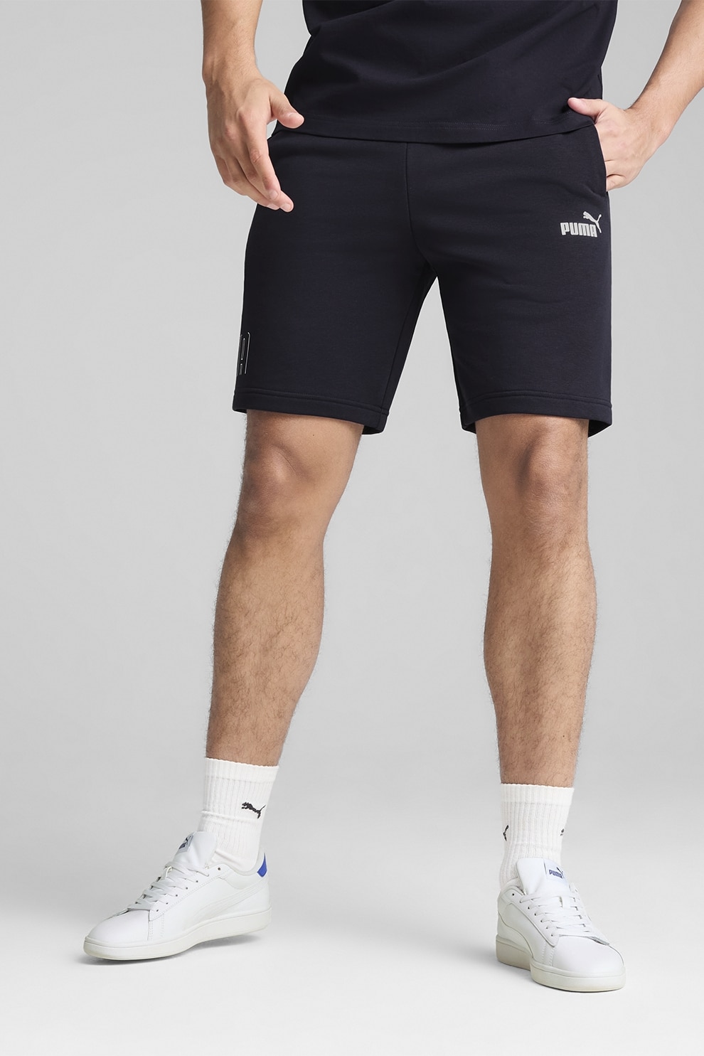 Puma, Pantaloni scurti cu talie elastica, Bleumarin, XL