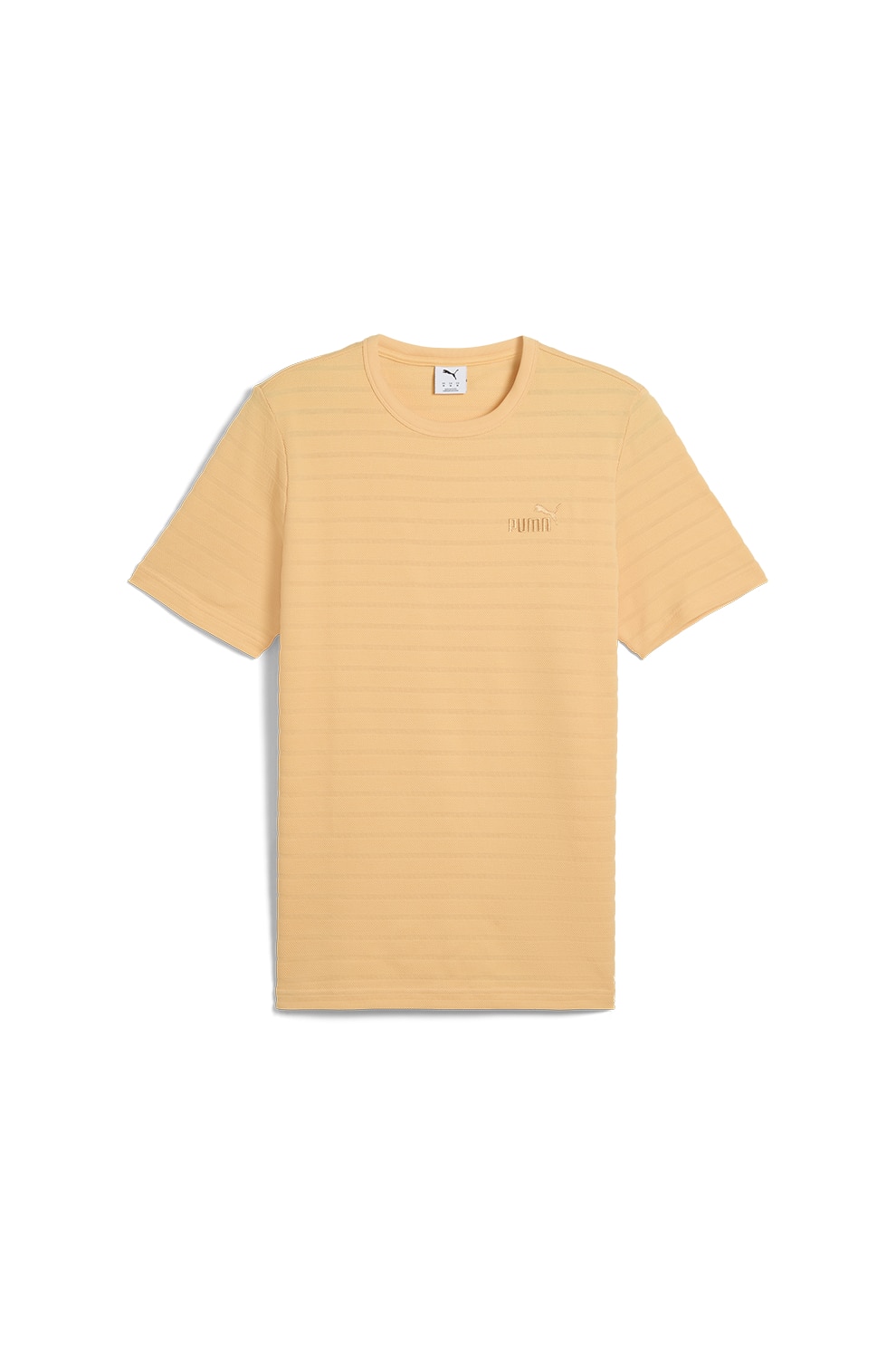 Puma, Tricou din amestec de bumbac cu logo brodat, Portocaliu pal, L