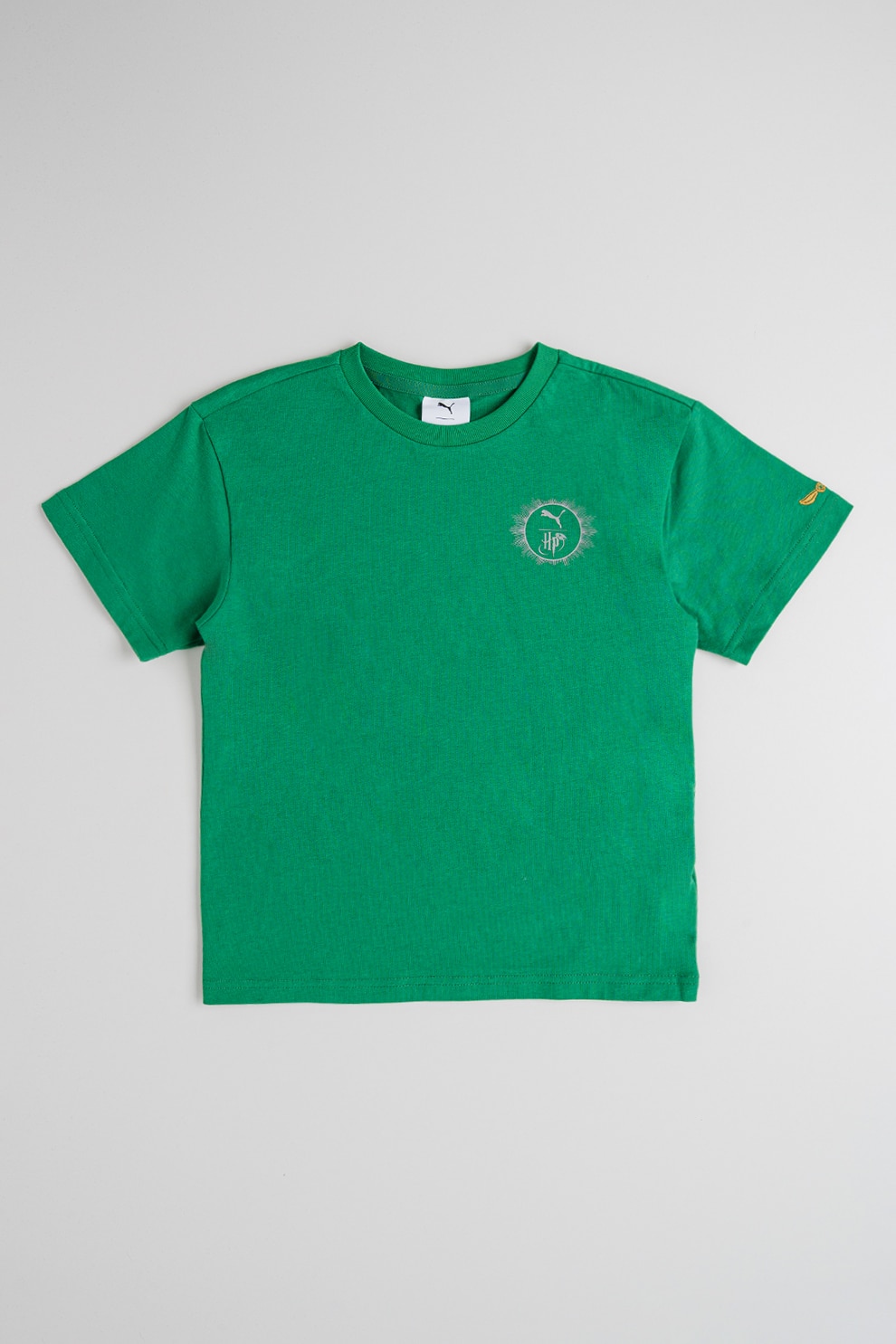 Puma, Tricou relaxed-fit cu model tematic Harry Potter, Verde, 152 CM