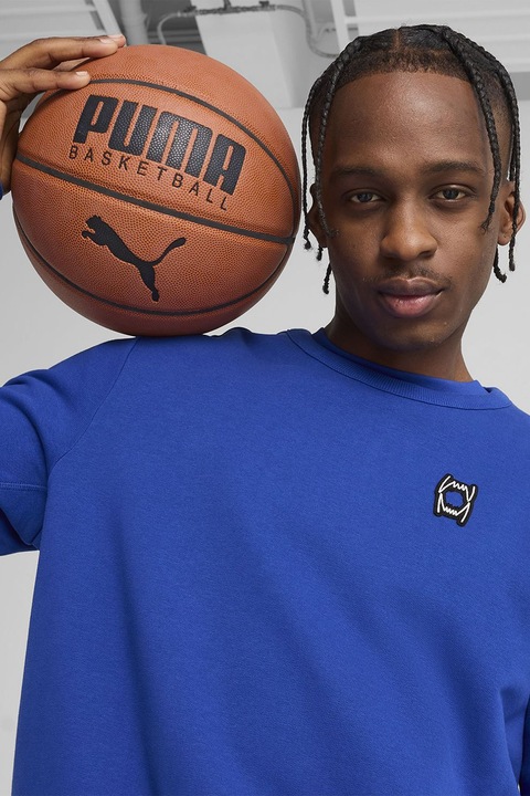 Puma, Памучна блуза с еластични маншети, Кралско Синьо