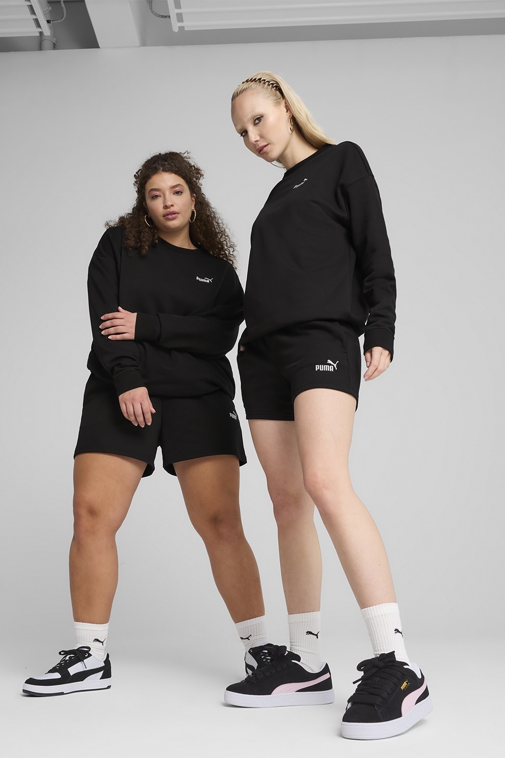 Puma, Pantaloni scurti cu buzunare laterale, Negru, XS