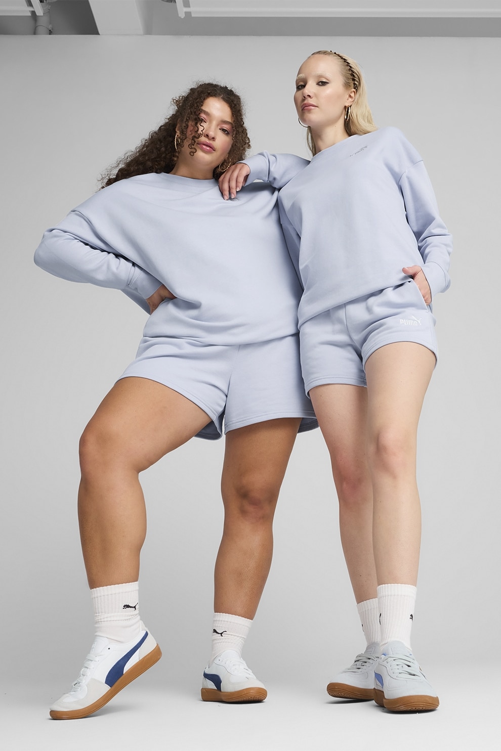 Puma, Pantaloni scurti cu talie elastica, Albastru glaciar, M