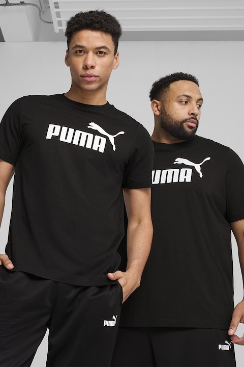 Puma, Tricou cu imprimeu logo, Negru