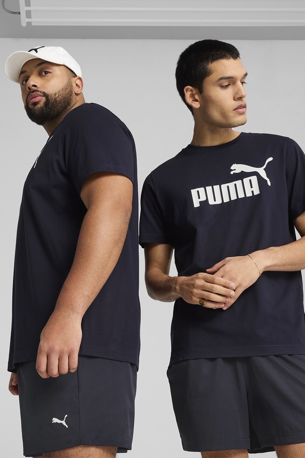 Puma, Tricou cu imprimeu logo, Bleumarin, XL