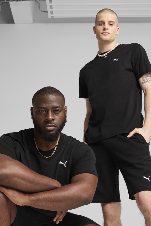 Puma, Pamutpóló hímzett logóval, Fekete