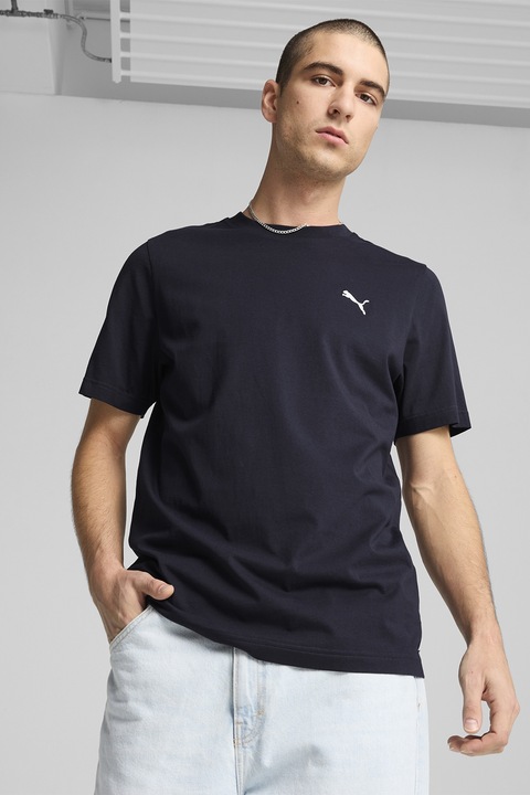 Puma, Pamutpóló hímzett logóval, Sötétkék