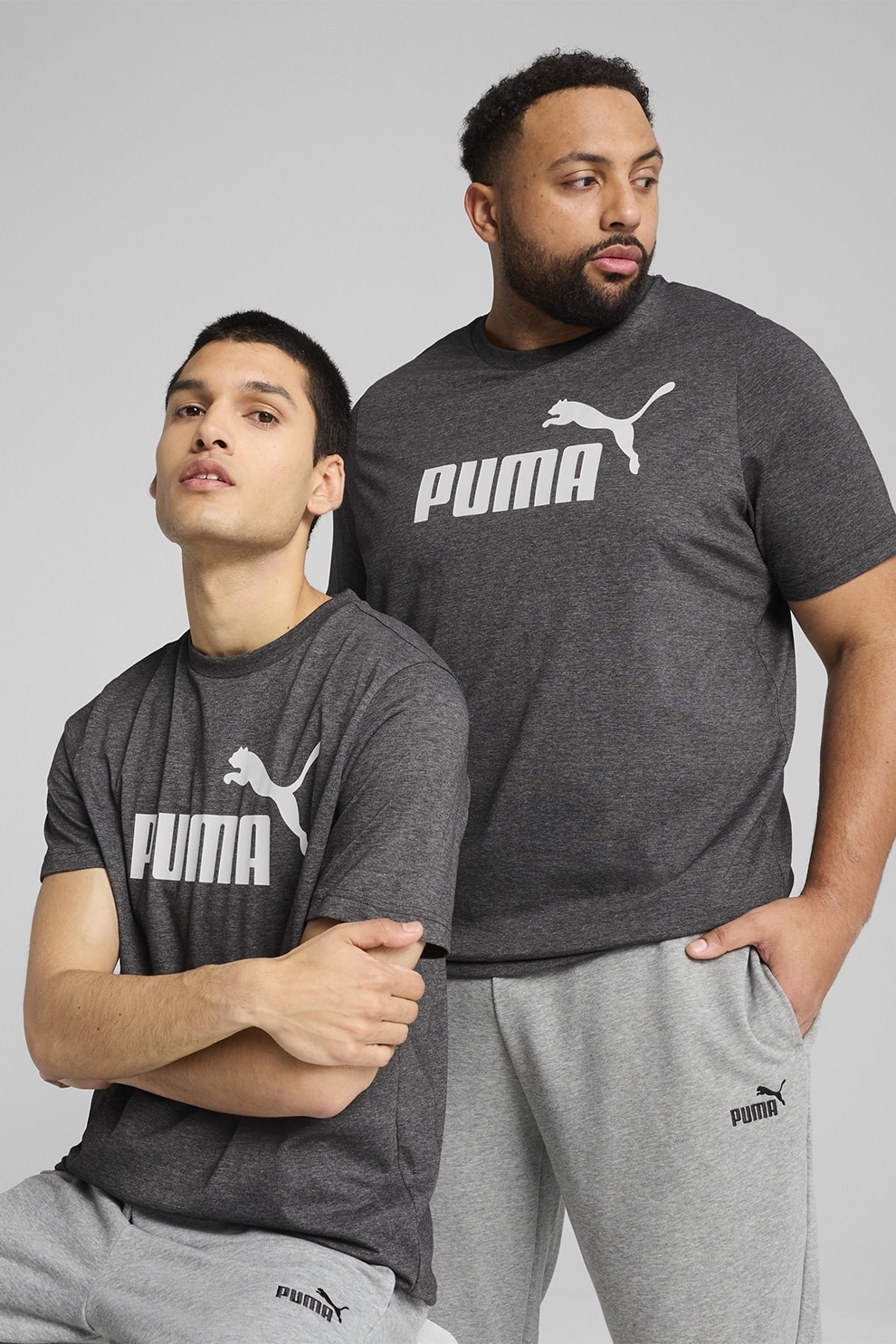 Puma, Tricou cu imprimeu logo, Negru stins, M