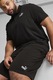 Puma, Pantaloni scurti de bumbac cu buzunare laterale, Negru, S