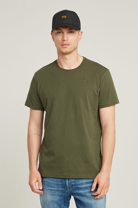 G-STAR, Тениска Base-S от органичен памук, Маслини, Каки, L