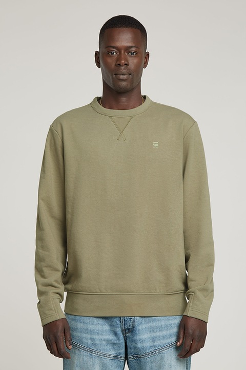 G-Star, Суитшърт с органичен памук, Бледозелен