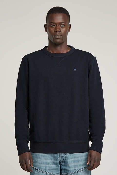 G-Star, Суитшърт с органичен памук, Ултрамарин синьо