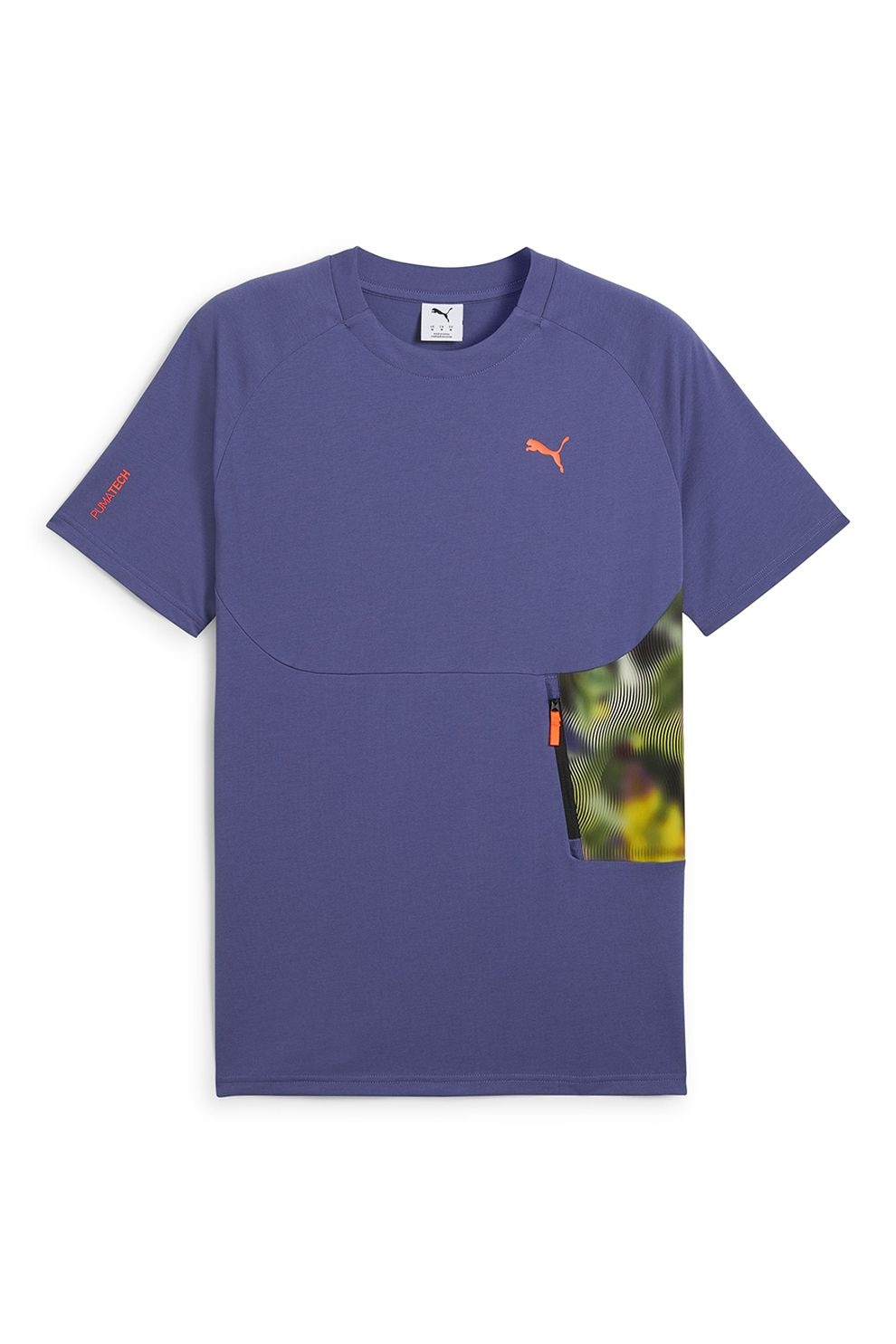 Puma, Tricou regular fit cu logo, Violet, XL