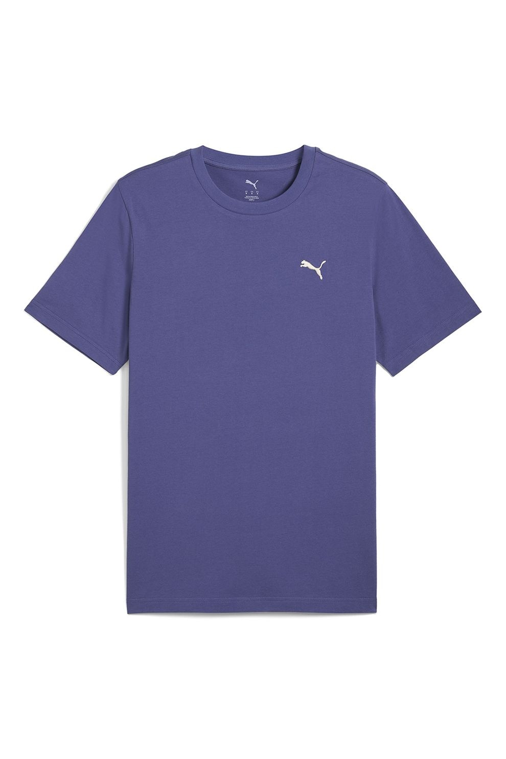 Puma, Tricou de bumbac cu decolteu la baza gatului, Violet, M