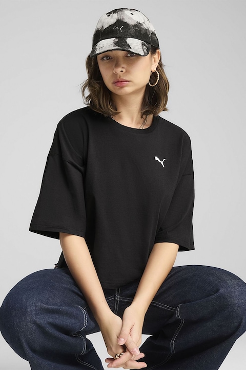 Puma, Tricou crop lejer, Negru